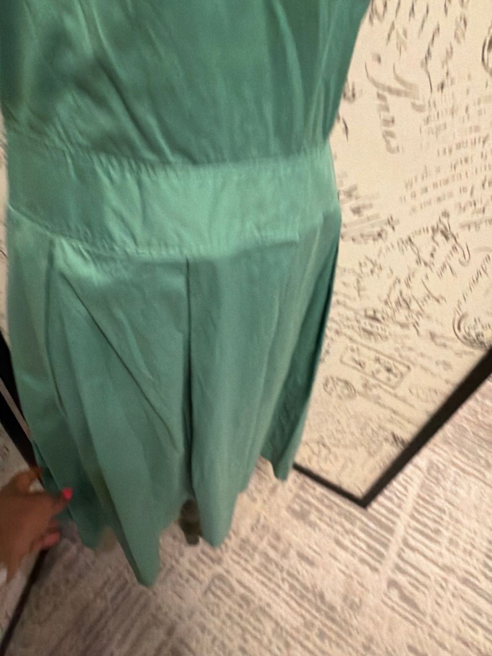 Casual Corner Mint Green Sleeveless V-Neck Midi Dress - Picture 4 of 8